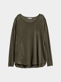 Худи и свитшоты H&M модель 3635054RP3_темно-зеленый Фото