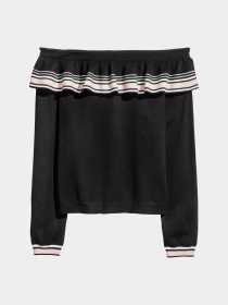 Худи и свитшоты H&M модель 4618345RP2_черный Фото