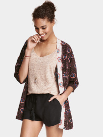 Кофты и свитера H&M модель 3983243RP12_черный с узором Фото