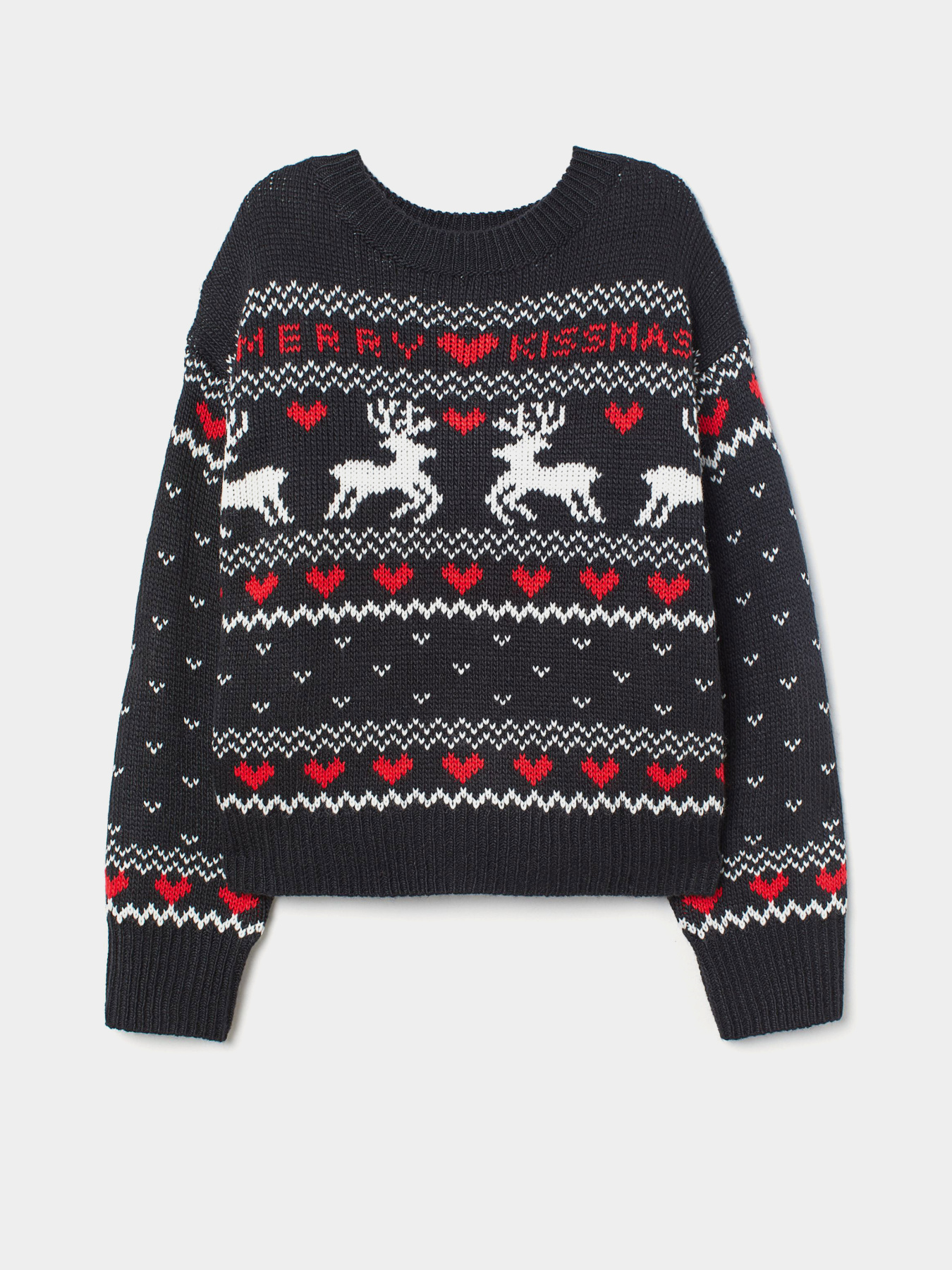 Кофты и свитера H&M модель 7113448wt_черный с узором Фото