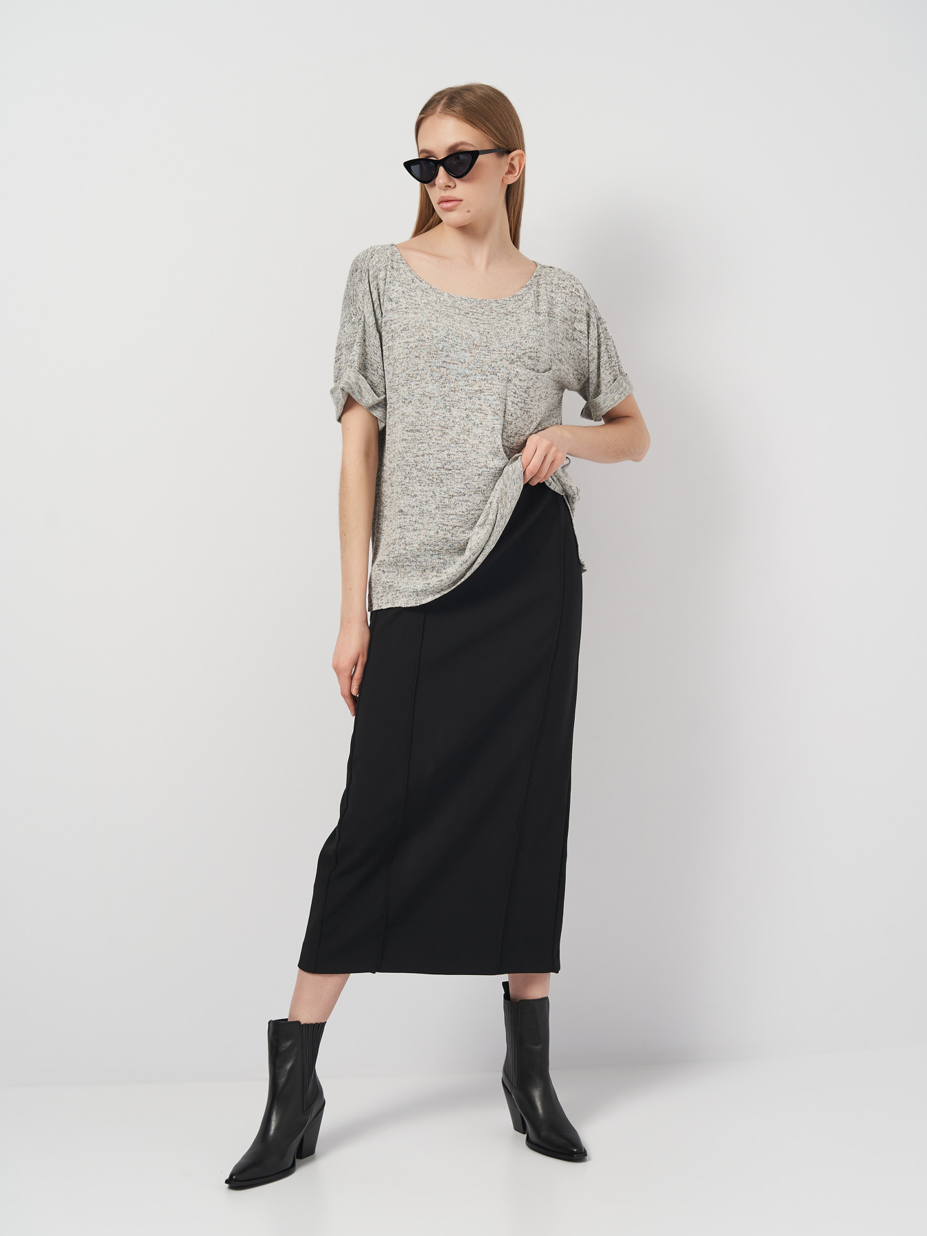 Кофты и свитера H&M модель 1002030arl_Светло-серый Фото