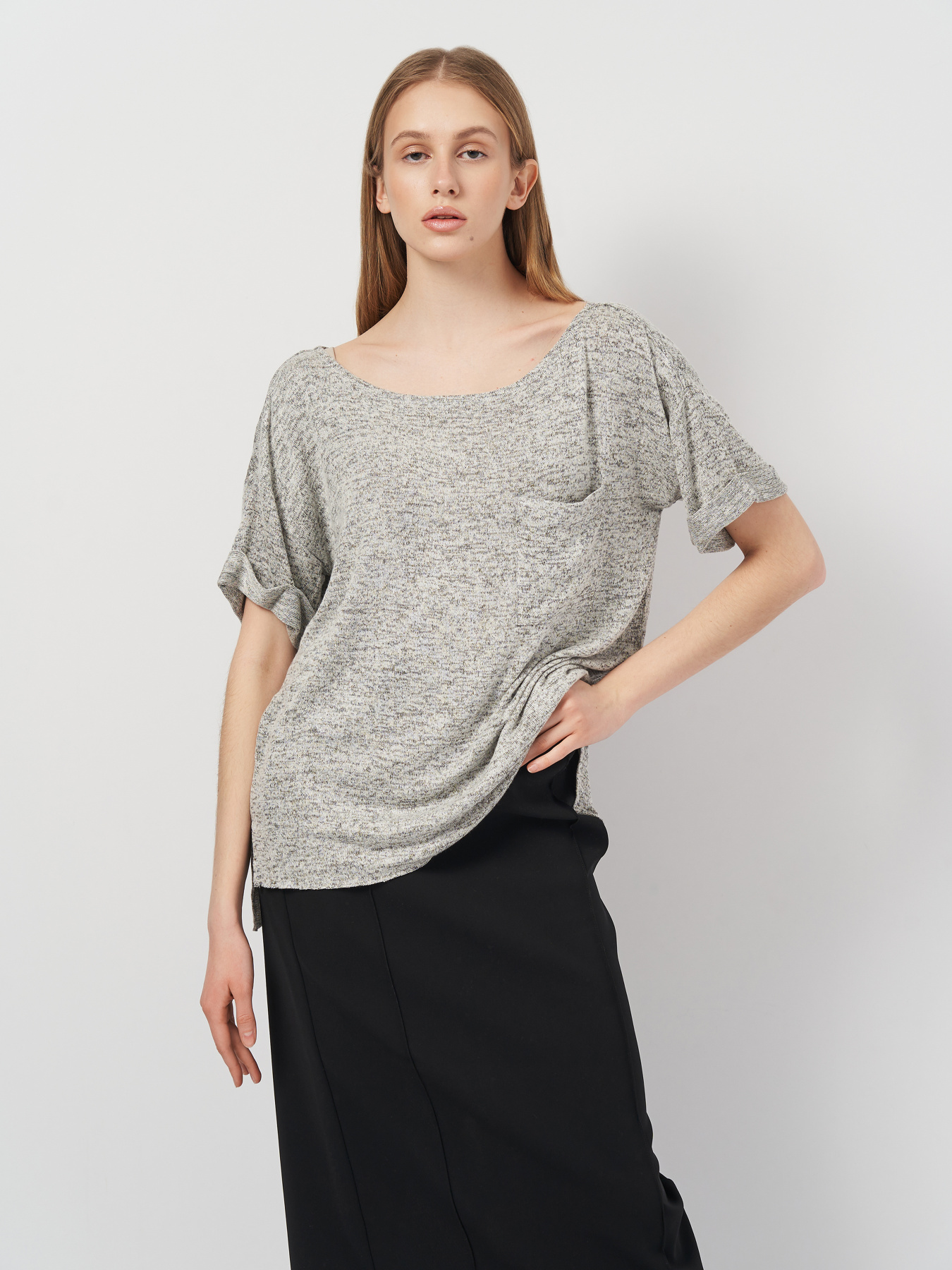 Кофты и свитера H&M модель 1002030arl_Светло-серый Фото