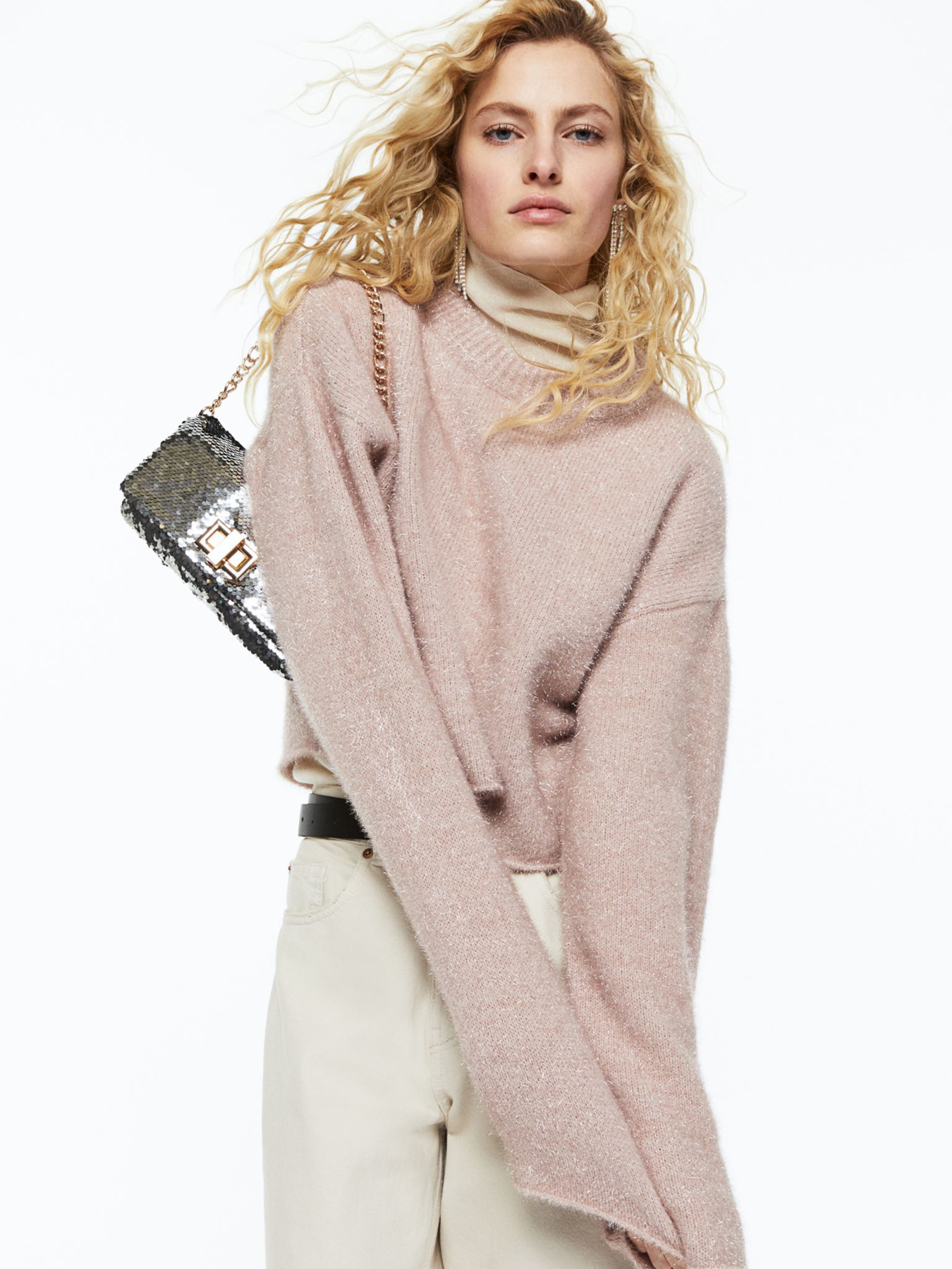 Кофты и свитера H&M модель 1118571arl_Пудровый Фото