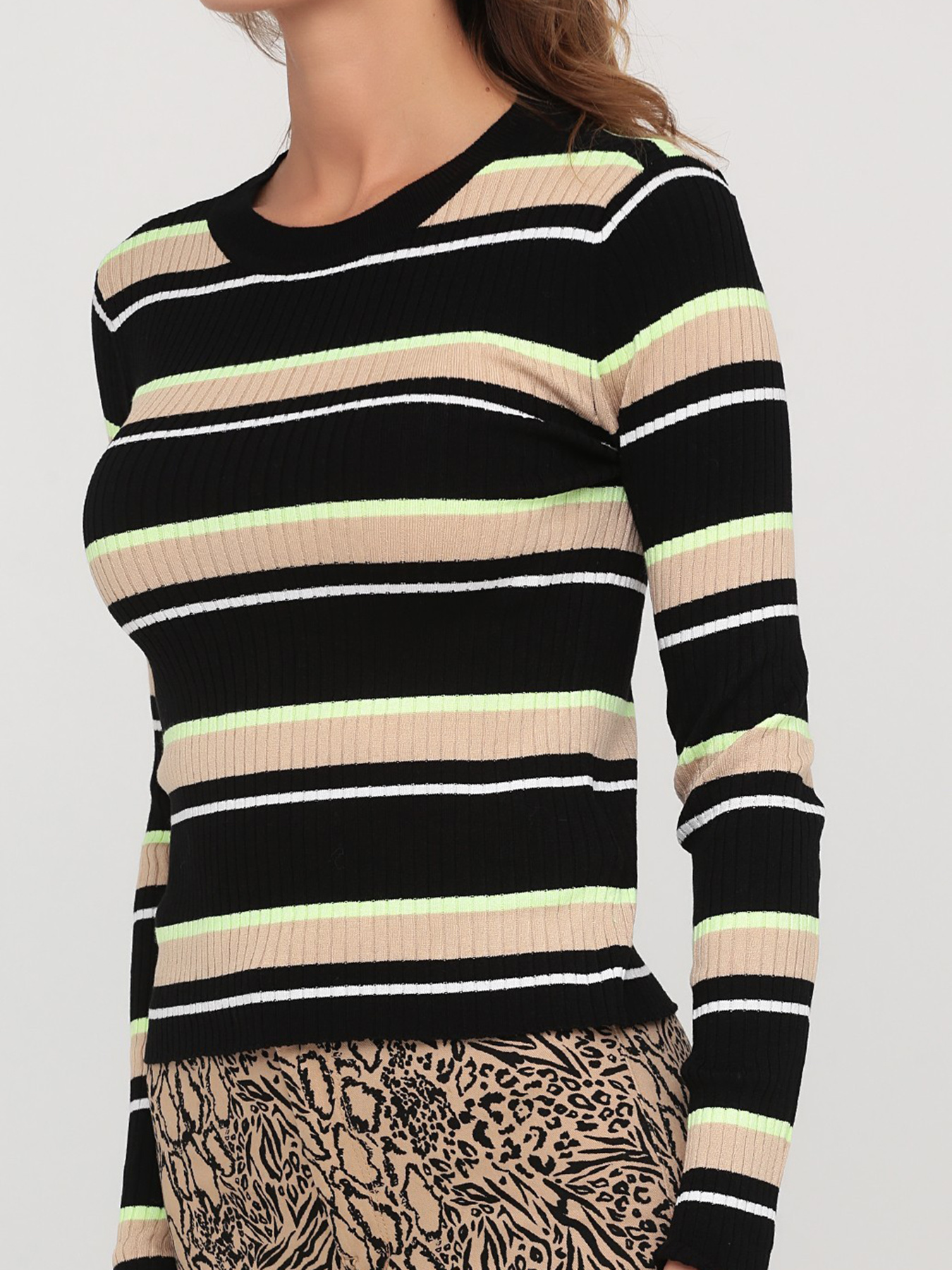 Кофты и свитера H&M модель 5741091abr_бежево-черный Фото