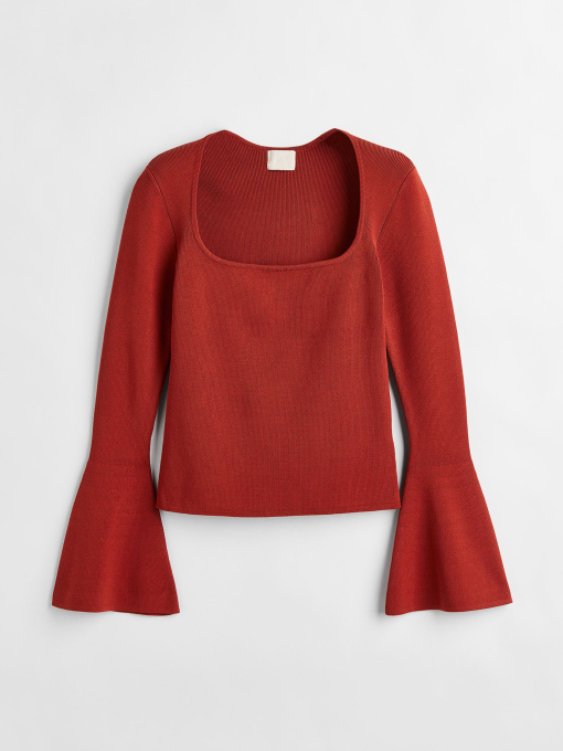 Худи и свитшоты H&M модель 1125581ral_Терракотовый Фото