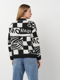 Худи и свитшоты H&M модель 2001028ral_Черно-белый Фото