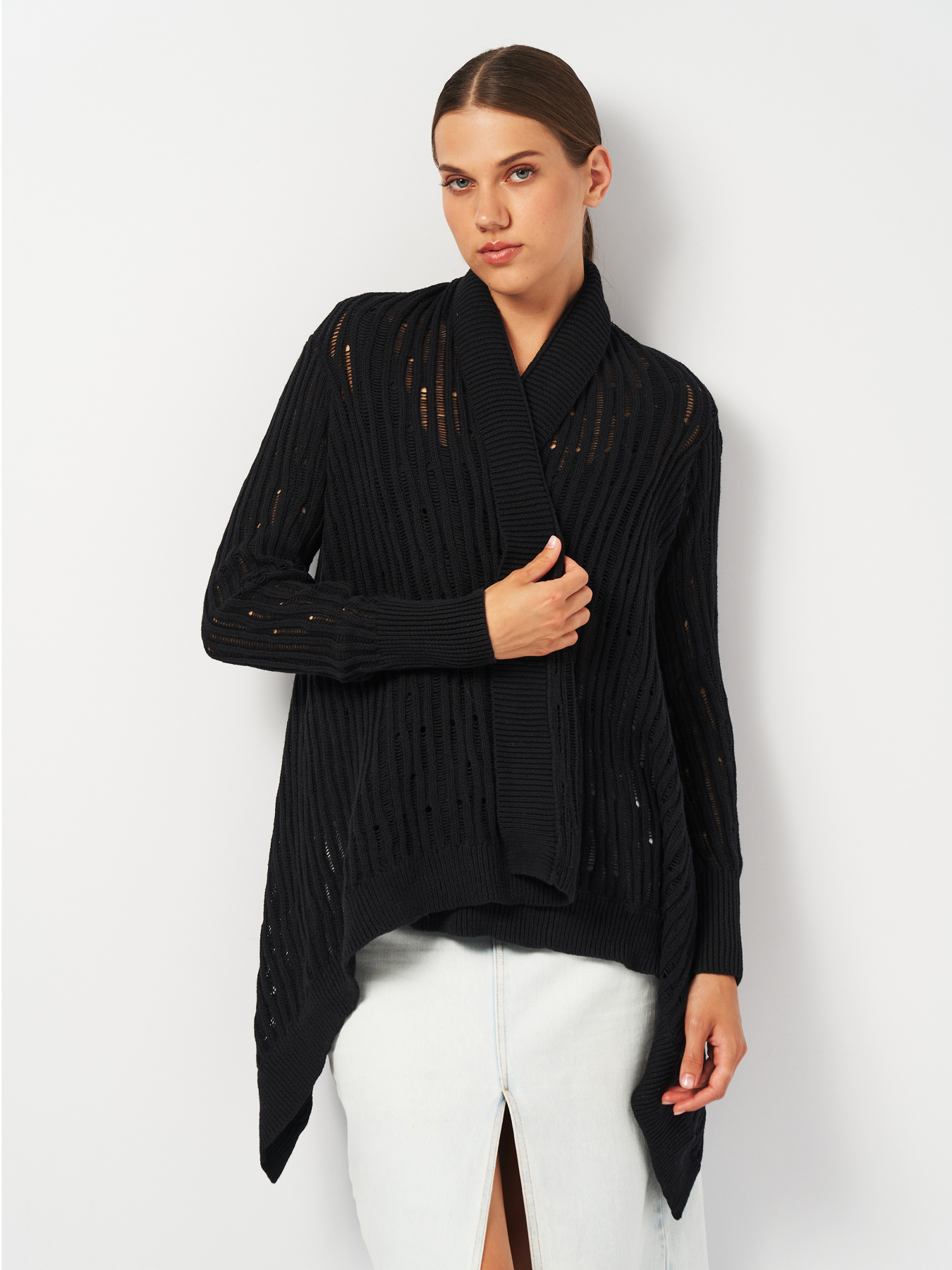 Кофты и свитера H&M модель 1059955rall_Черный Фото