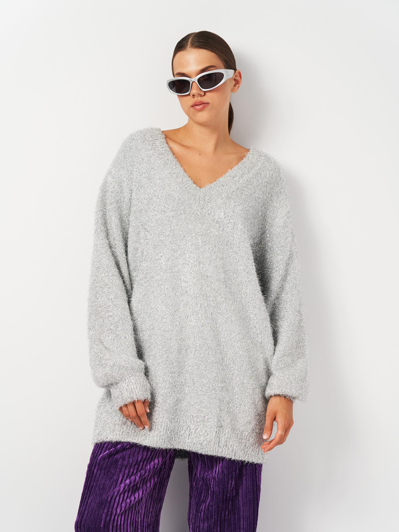 Кофты и свитера H&M модель 5071086ral_Серебристый Фото