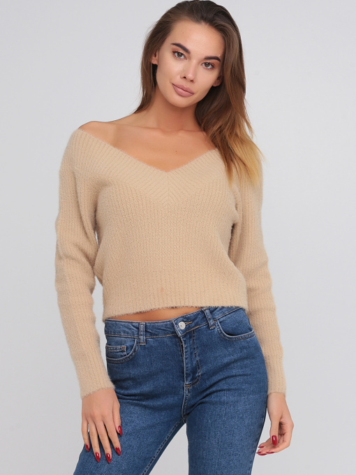 Кофты и свитера H&M модель 7707032wer_Бежевый Фото