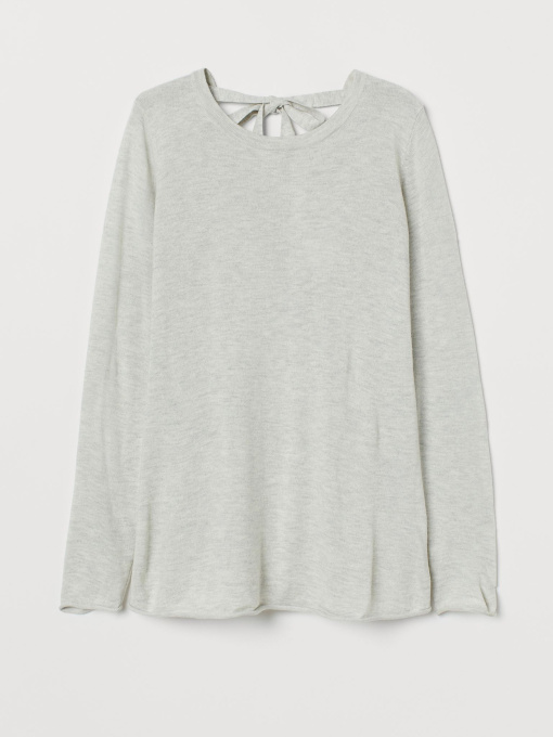 Кофти та светри H&M Модель 9130182sdm_Светло-серый Фото