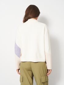 Кофты и свитера H&M модель 9596124wer_Бело-фиолетовый Фото