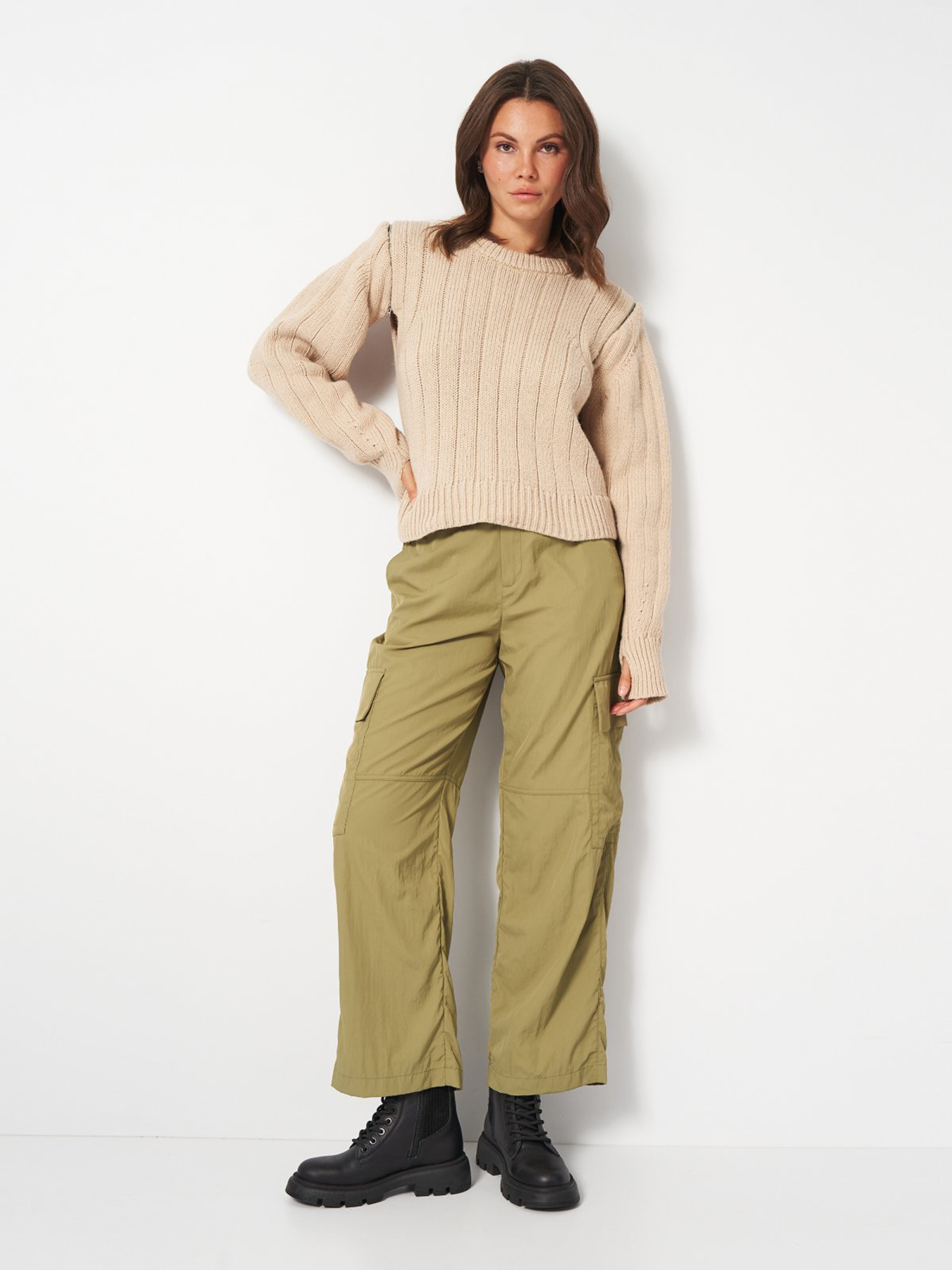 Кофты и свитера H&M модель 4625821wer_Бежевый Фото