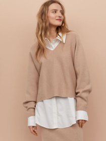 Кофты и свитера H&M модель 7945381wer_Бежевый Фото