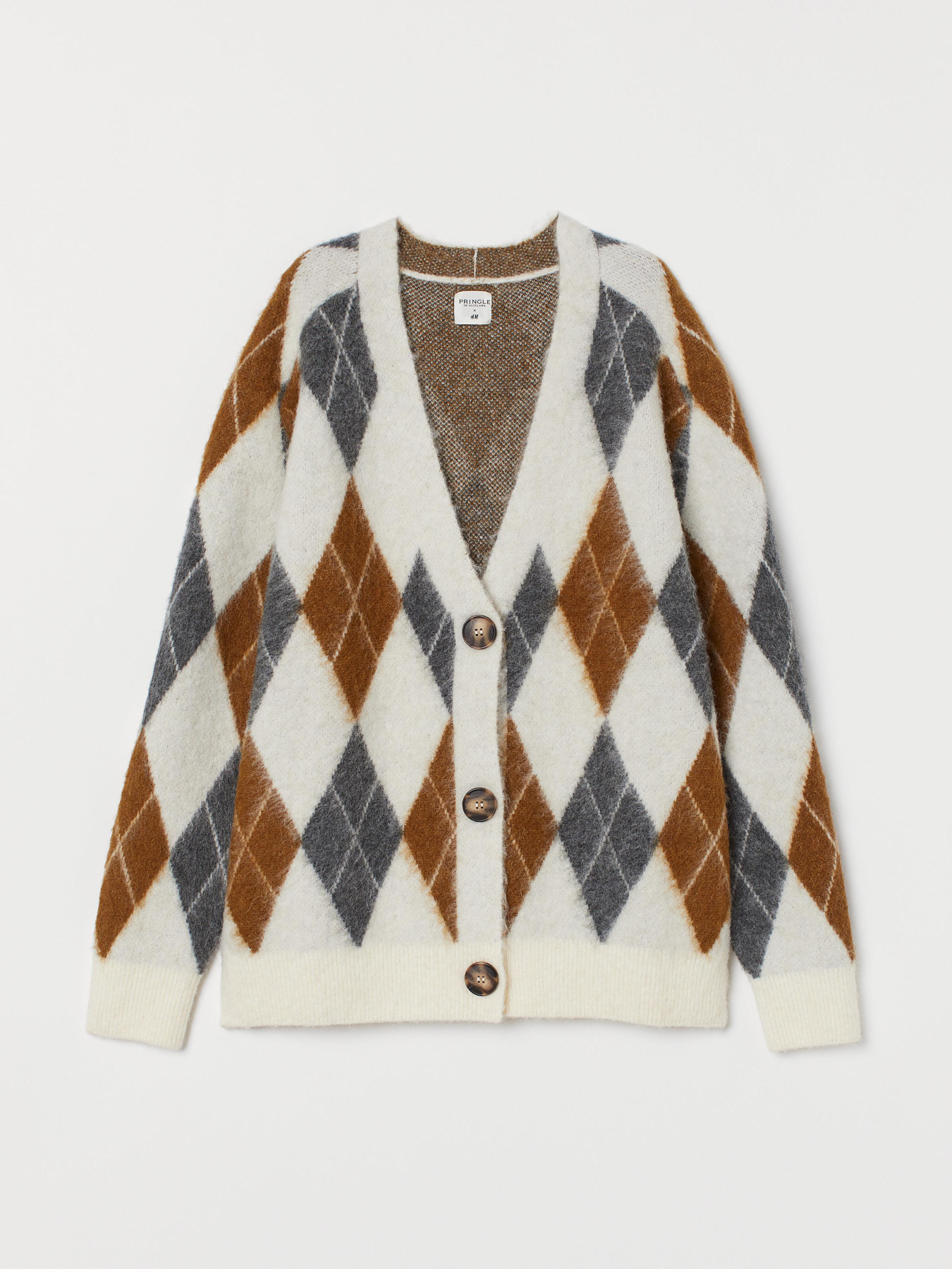 Кофты и свитера H&M модель 8044060wer_Бело-серый Фото