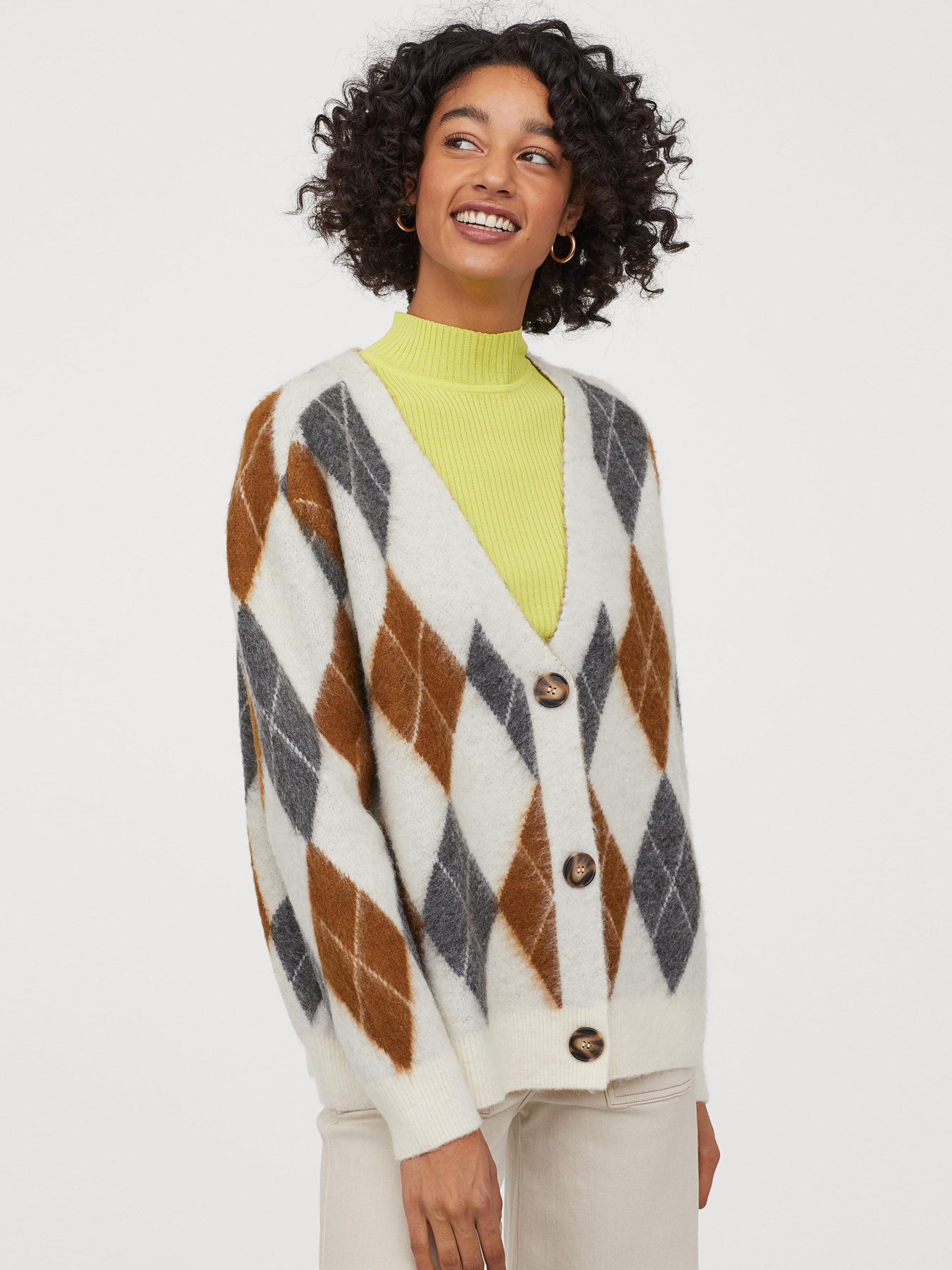 Кофты и свитера H&M модель 8044060wer_Бело-серый Фото