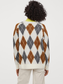 Кофты и свитера H&M модель 8044060wer_Бело-серый Фото