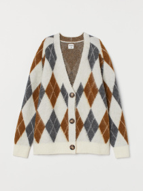 Кофты и свитера H&M модель 8044060wer_Бело-серый Фото