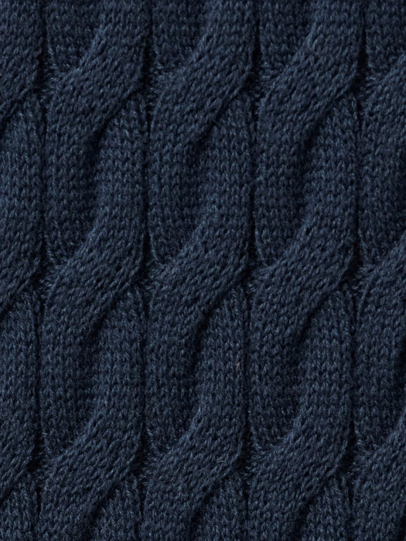 Светр із візерунком «коси», темно-синій модель T1757871784 Фото