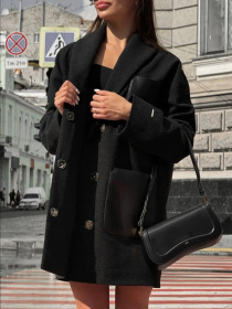 Пальто D&V couture модель DV-0013-BLC Фото