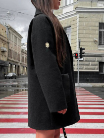 Пальто D&V couture модель DV-0013-BLC Фото