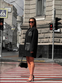 Пальто D&V couture модель DV-0013-BLC Фото