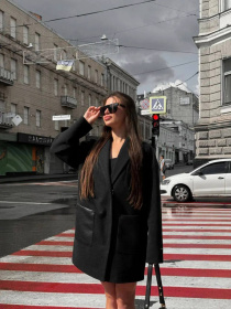 Пальто D&V couture модель DV-0013-BLC Фото