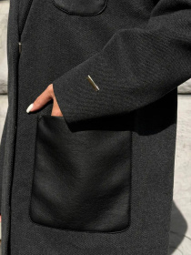 Пальто D&V couture модель DV-0013-gray Фото