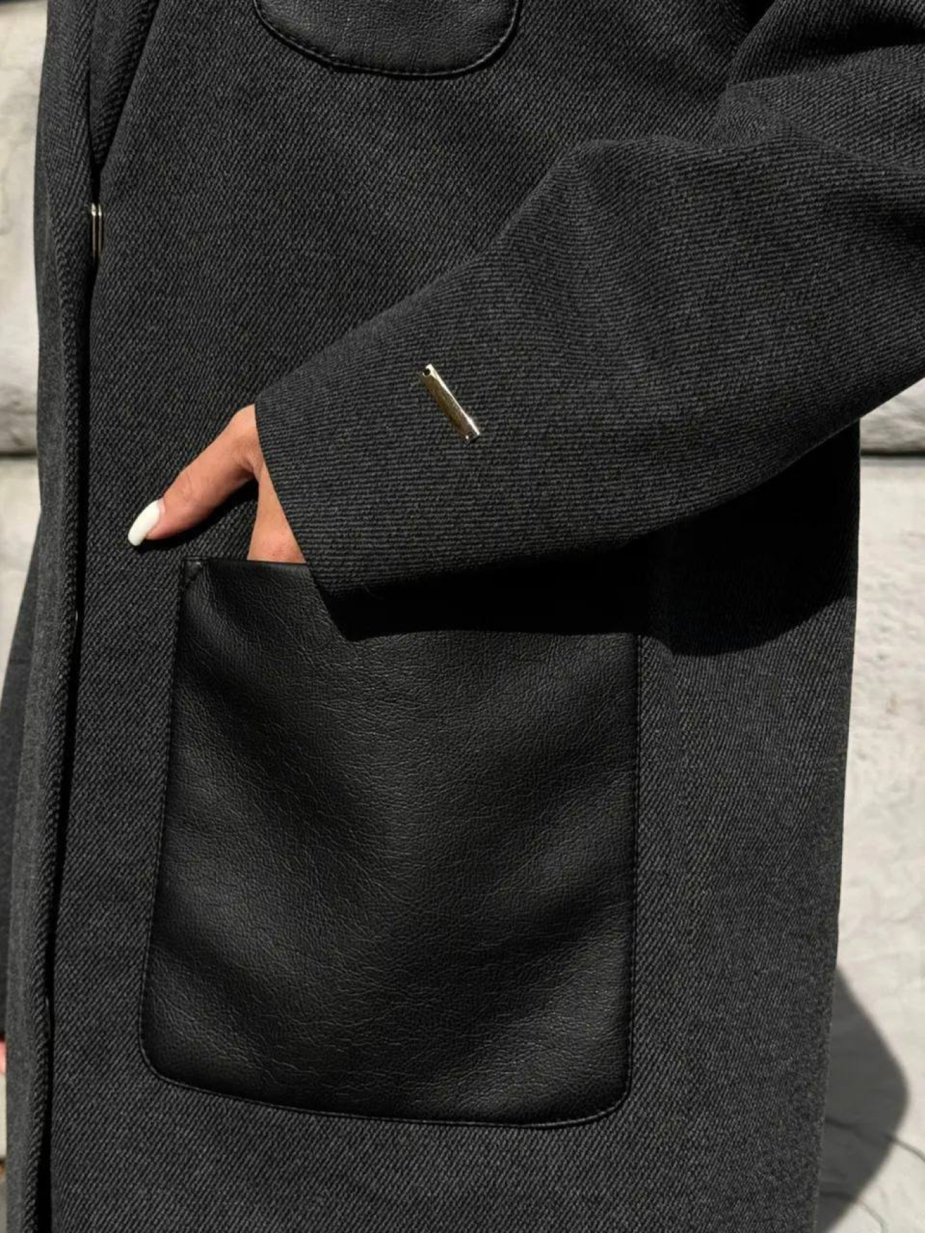 Пальто D&V couture модель DV-0013-gray Фото