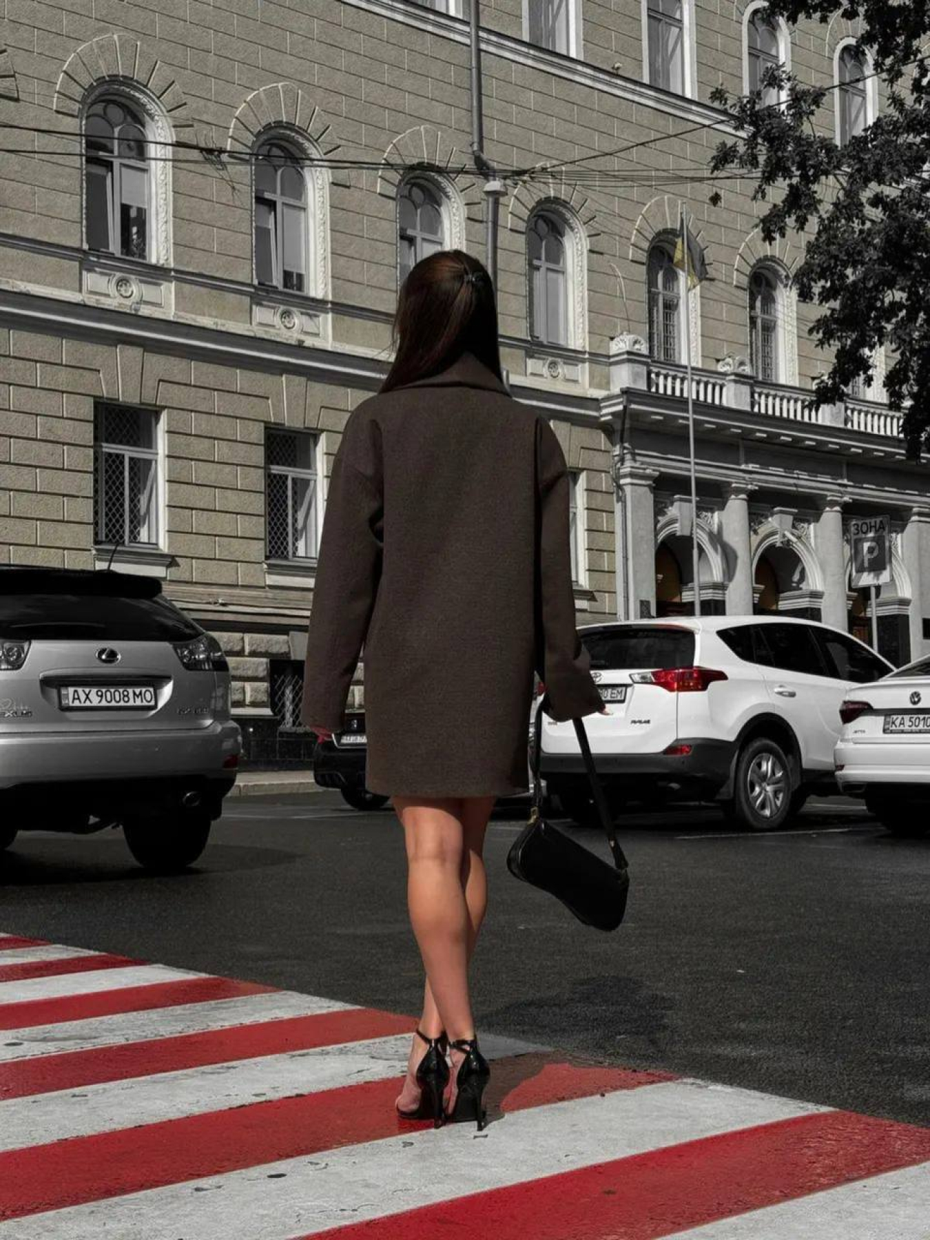 Пальто D&V couture модель DV-0013-brown Фото