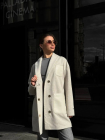 Пальто D&V couture модель DV-0013-beige Фото