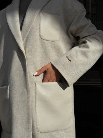 Пальто D&V couture модель DV-0013-beige Фото