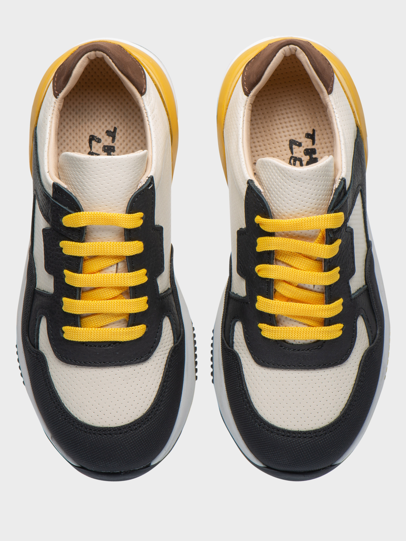 Кроссовки Theo Leo модель LEO-3464_beige/yellow Фото