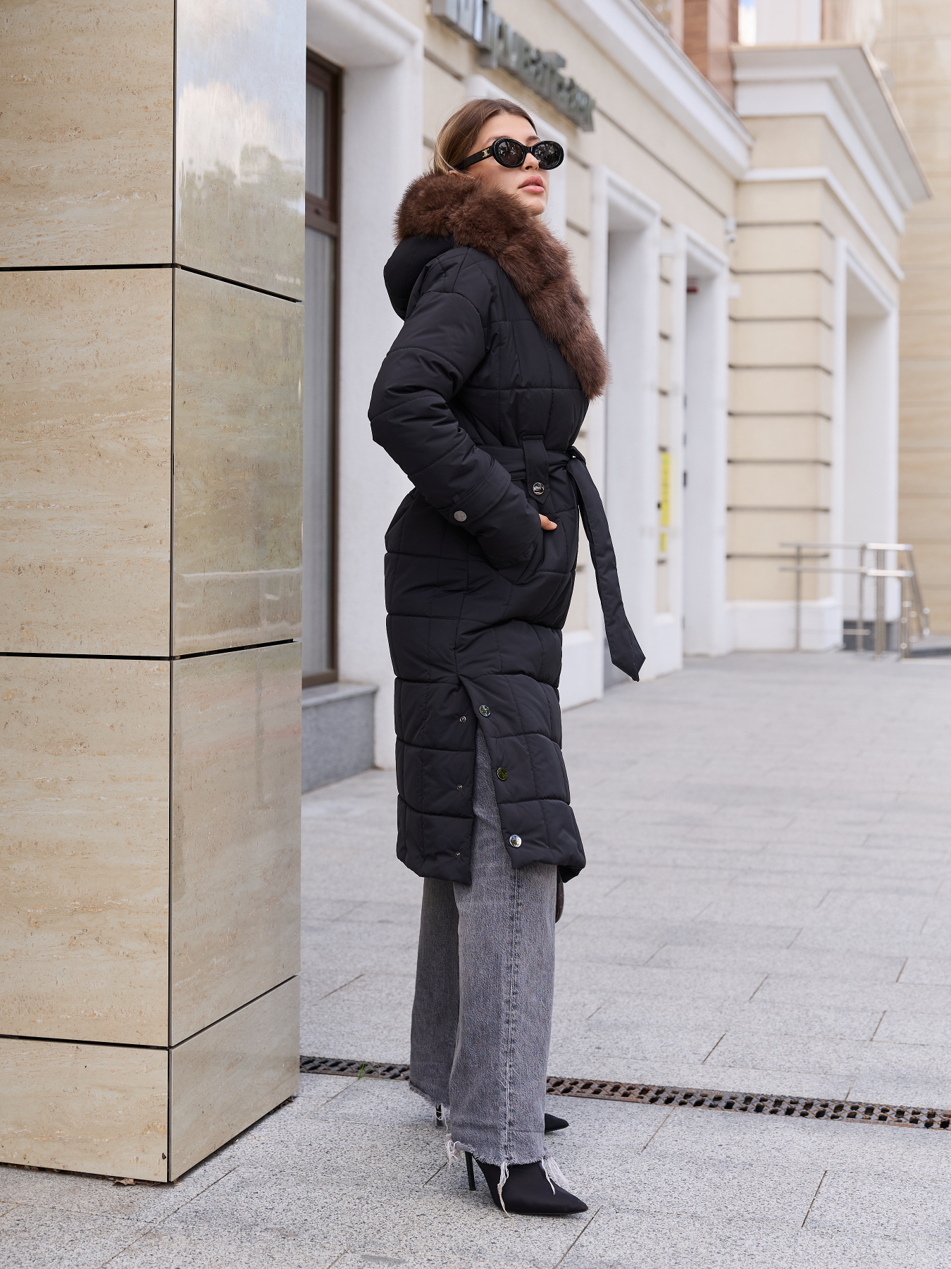 Пальто с утеплителем MilaNova модель Пальто ПВ-375 черный Фото