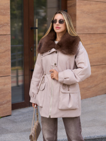 Зимняя куртка MilaNova модель Куртка К-371 капучино Фото