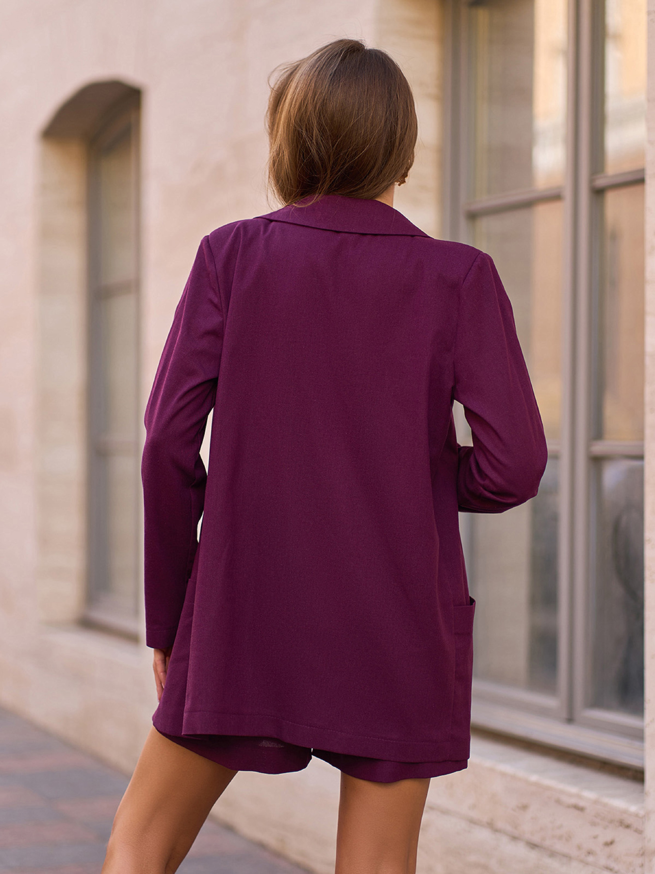 Повседневный костюм ISSA Plus модель 15273_темно_бордовый Фото