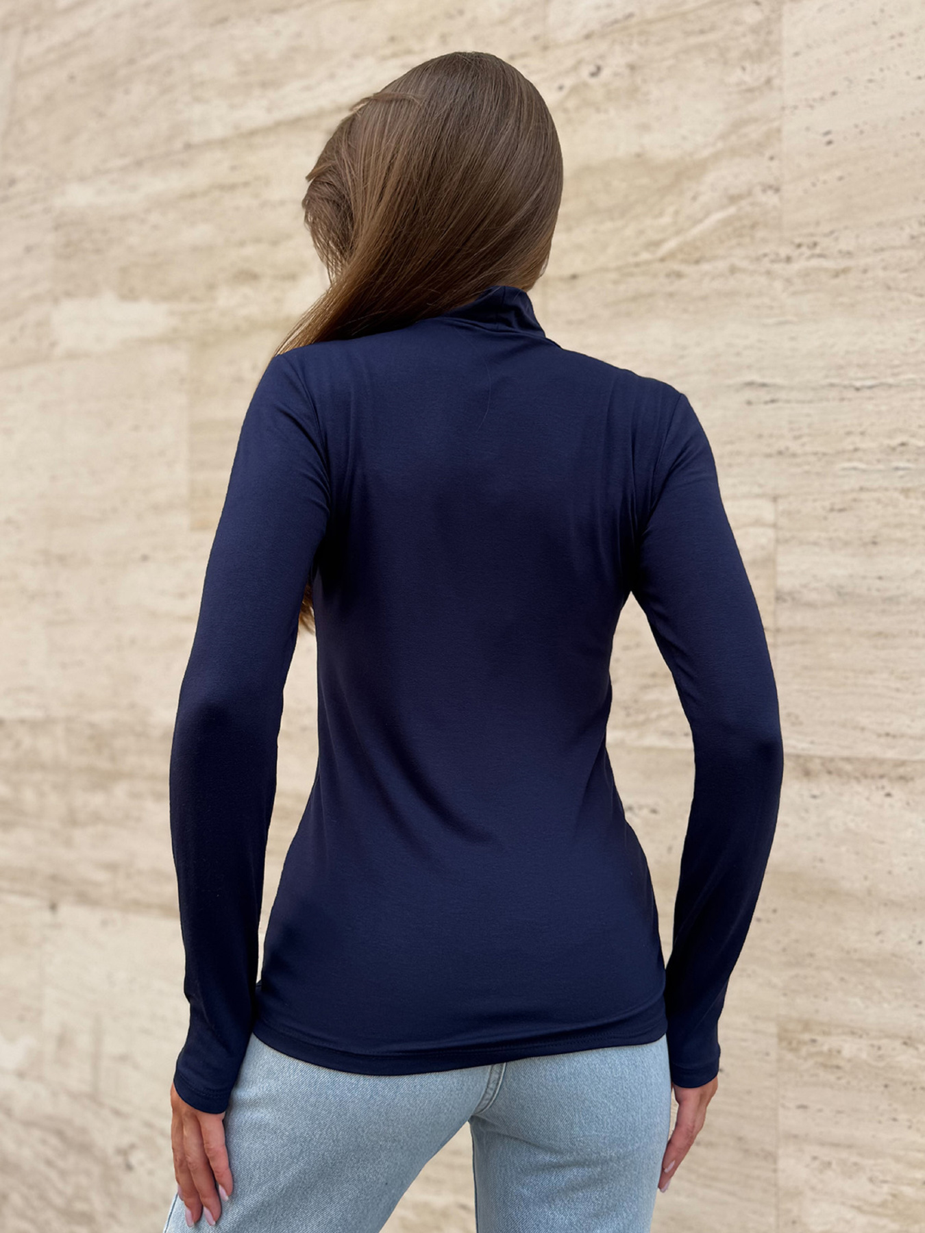 Лонгслив ISSA Plus модель 14859_темно_синий Фото