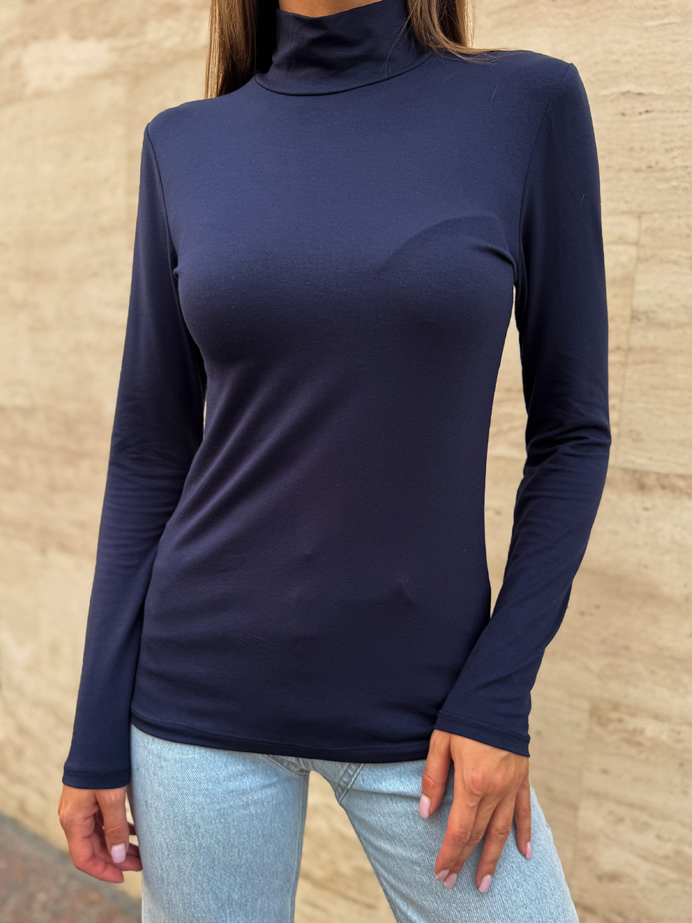 Лонгслив ISSA Plus модель 14859_темно_синий Фото