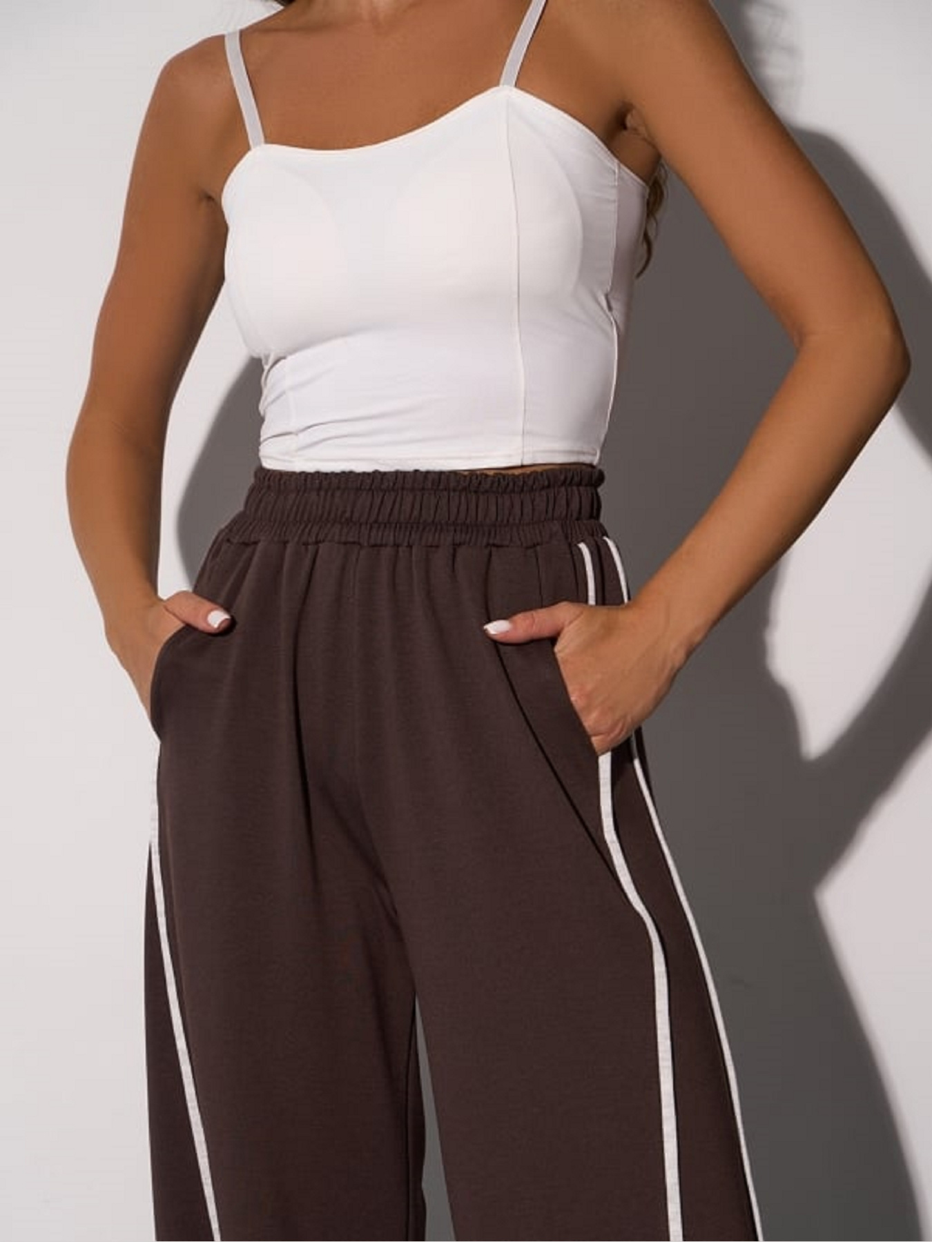 Штаны спортивные ISSA Plus модель 14311_темно_коричневый Фото