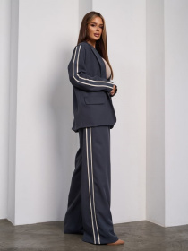 Деловой костюм ISSA Plus модель SA-659_темно_серый Фото