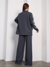 Деловой костюм ISSA Plus модель SA-659_темно_серый Фото