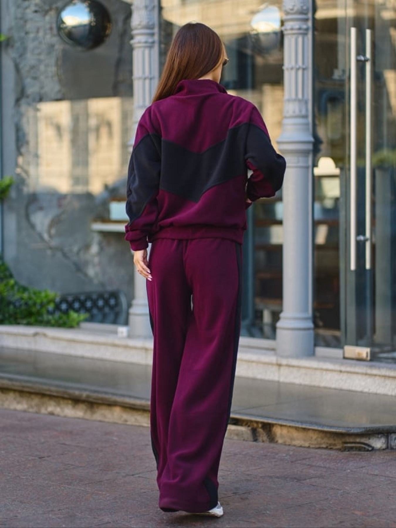 Спортивный костюм ISSA Plus модель 15286_темно_бордовый Фото