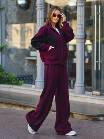 Спортивный костюм ISSA Plus модель 15286_темно_бордовый Фото