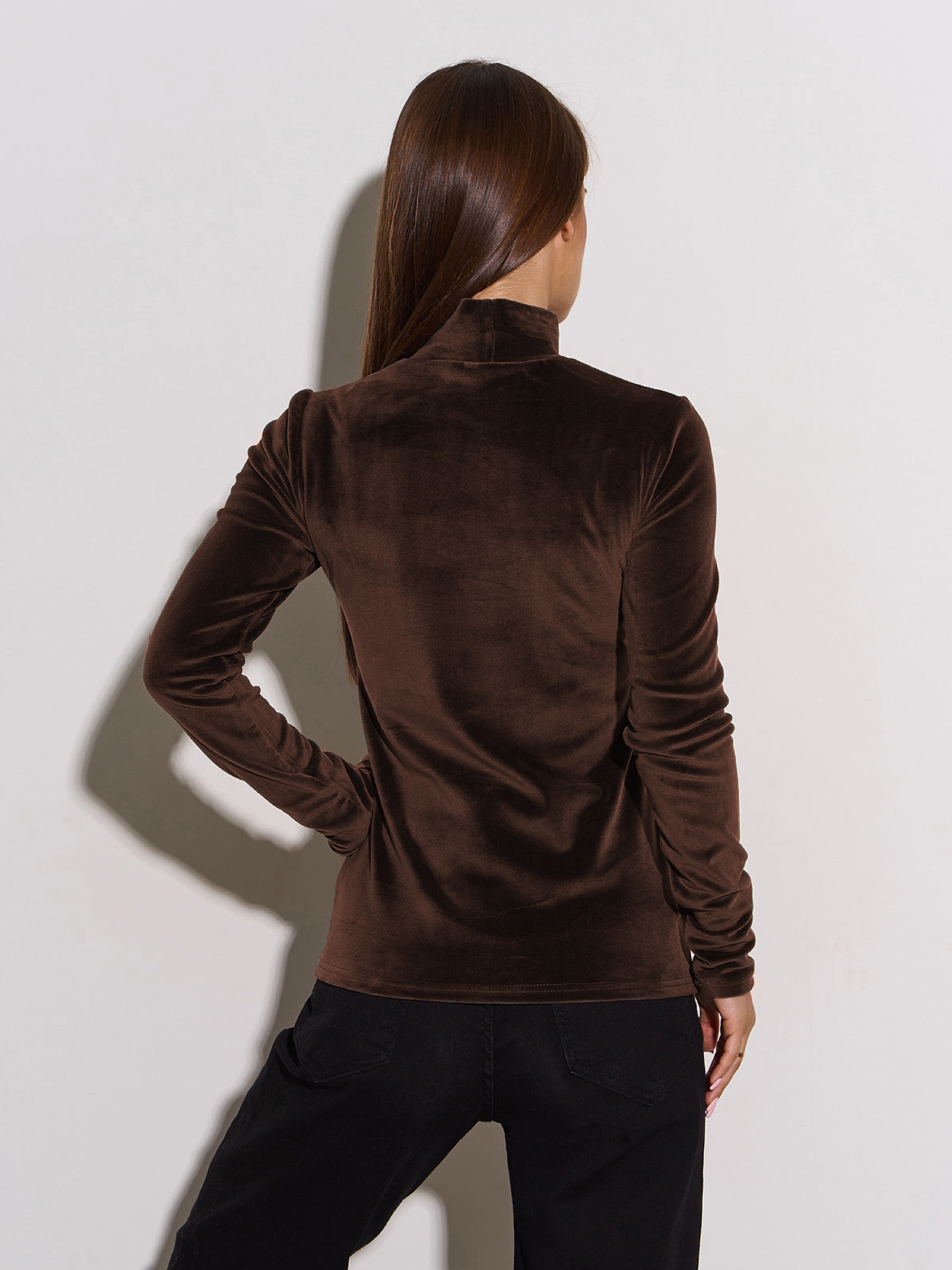 Водолазка ISSA Plus модель 12258_темно_коричневый Фото