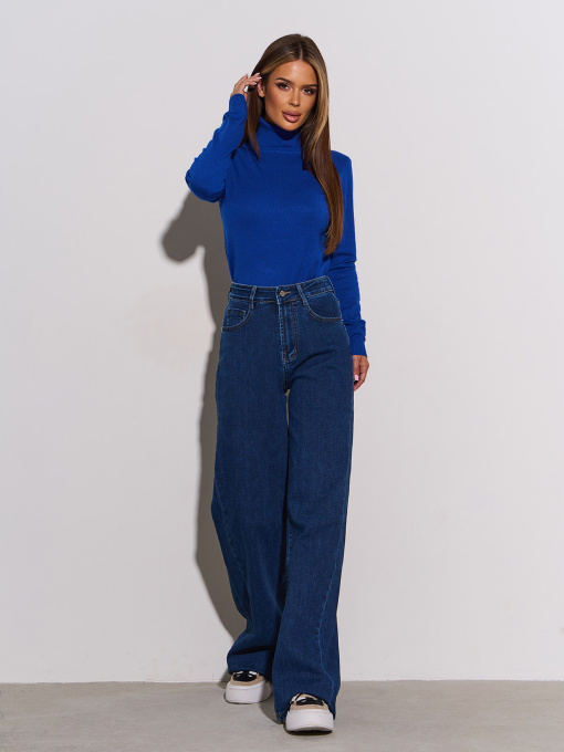 Прямые джинсы ISSA Plus модель WN20-715_синий Фото