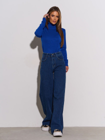 Прямые джинсы ISSA Plus модель WN20-715_синий Фото