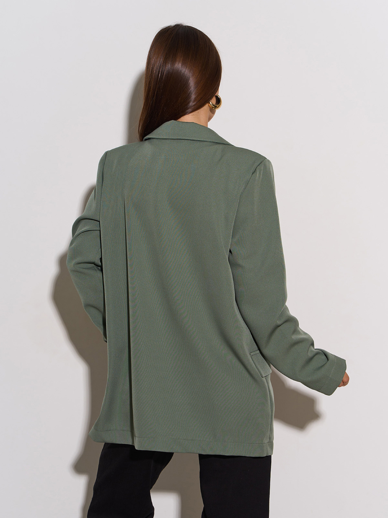 Пиджак ISSA Plus модель 14179A_оливковый Фото