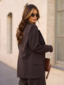 Пиджак ISSA Plus модель 15298P_темно_коричневый Фото