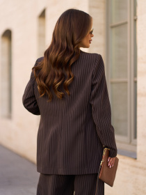 Пиджак ISSA Plus модель 15298P_темно_коричневый Фото