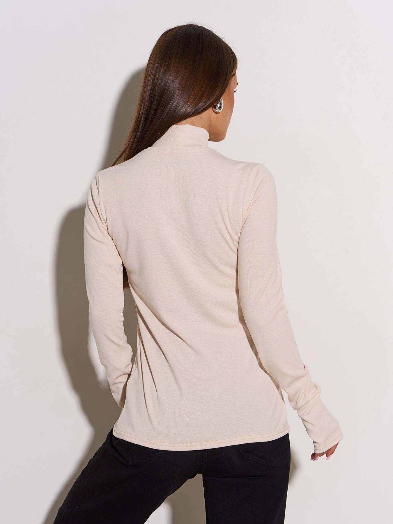 Лонгслив ISSA Plus модель 15300_бежевый Фото