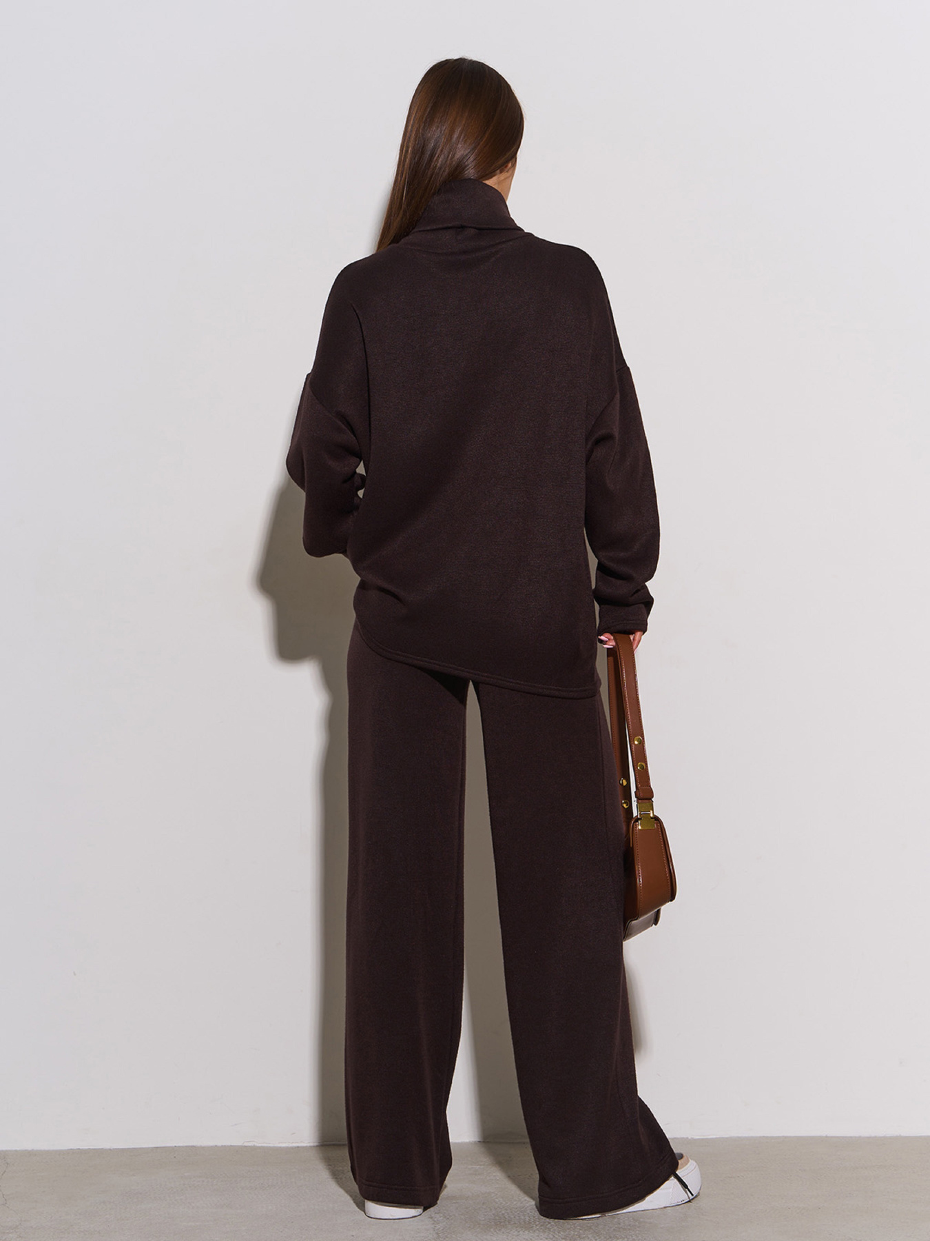 Повседневный костюм ISSA Plus модель 14820A_темно_коричневый Фото
